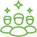 ícone de equipe de funcionários